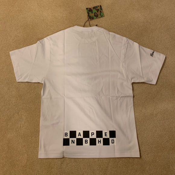 SOLD - Bape / A Bathing NBHD White Pirate Ape Tee - Picture 2 of 7